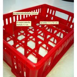 ลังคว่ำแก้ว 24 ช่อง ขนาด 32.5 x 47.5 x 14.5 cm.