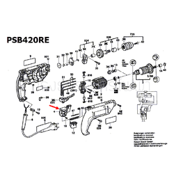 สวิทช์ สว่านกระแทก Bosch บอช PSB420RE Pn.2607200202 (แท้-สั่ง) (*)
