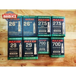 ยางใน MAXXIS รุ่น Welter Weight มีขนาด 26/27.5/700C เลือกขนาดได้เลยคะ
