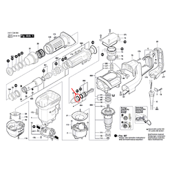 แหวนรอง เครื่องสกัดคอนกรีต BOSCH GSH5X [#162] Pn.1619P08789 (แท้) ##