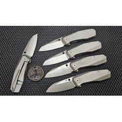 Spyderco Techno 3 Frame Lock Knife Titanium (2.6" Satin)