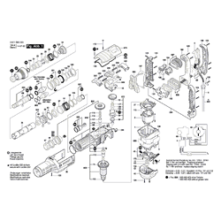 GBH 8-45 D สว่านโรตารี่ BOSCH Spare Parts