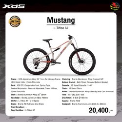 XDS MUSTANG L-TWOO A7 2025 | จักรยานเสือภูเขา Soft Tail 10 สปีด ล้อ 26 นิ้ว | โช๊คหน้า-หลัง | ราคา 20,900 บาท