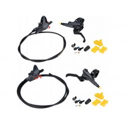 SHIMANO ชุดดิส DEORE หน้า-หลัง (มือ BLM6100/ก้าม BRM6100/สาย BH90SS), รุ่น J-KIT, 1000MM,1700MM มีกล่อง