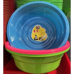 กะละมัง เบอร์ 43 สีสวย ขนาด 39.5 x 13.5 cm. ราคาโหล ละ 335 บาท จำนวน มัดละ 5 โหล