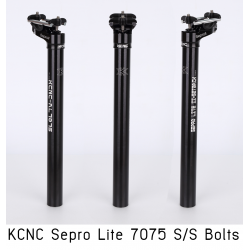 หลักอาน KCNC Sepro Lite 7075 S/S Bolts หลักอานเยื้องหลังจาก KCNC 27.2 30.9 31.6