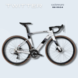 จักรยานเสือหมอบ TWITTER Cyclone Pro DB RS 24Sp. เฟรมคาร์บอน ล้อ 700C ปี 2022