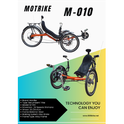 จักรยานสามล้อนอนปั่น TRIKEXPLOR M-010 Recumbent Trike เกียร์ 24 สปีด
