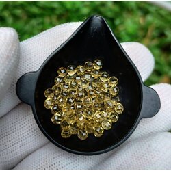 เยลโล่ควอร์ตทรงบอล (Quartz) 3 มิล