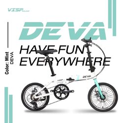 จักรยานพับได้ VISP DEVA ล้อ 16 นิ้ว เฟรมอลูมิเนียม เกียร์ชิมาโน่ 7 สปีด ดิสก์เบรกหน้า-หลัง