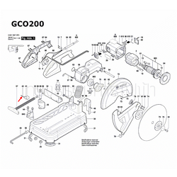 สลักสปริง เครื่องตัดเหล็ก BOSCH รุ่น GCO2, GCO14-24, GCO200, GCO220, GCO2000 Pn.1619P03762 (แท้-สั่ง)