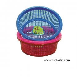 ตะกร้า/ตะแกรงกลม 222 ตะกร้าคัดขนาด สีสดใส ขนาด Ø 30.8 x 11.5 cm.