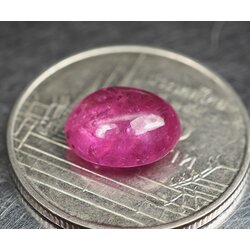 พลอยทับทิมสีชมพูอมแดง 2.80 กะรัตหลังเบี้ย (0806)