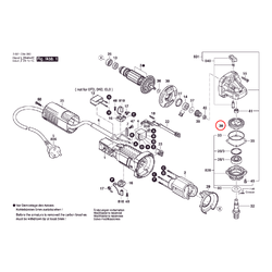 เฟืองดอกจอกฟันตรง หินเจียร Bosch บอช GWS 750-100 [#38] Pn.1619P02823 (แท้) ##