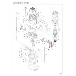 SWITCH LEVER เครื่องเร้าเตอร์ Makita มากีต้า RP2301FC, RP2303FC [#31] P/N.450940-6 (แท้)##