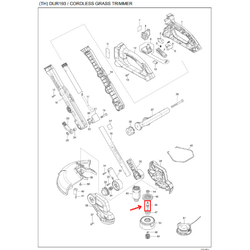 Cutter Shaft เครื่องตัดหญ้าแบบไร้สาย มากีต้า Makita DUR193 [#46] Pn.327967-0 (แท้) ##
