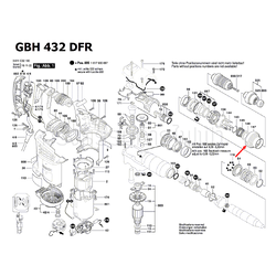 ฝาครอบ สว่านโรตารี่ Bosch บอช GBH4-32DFR [#147] Pn.1610390056 (แท้-สั่ง) (*)