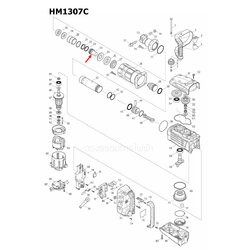 IMPACT BOLT สกัดไฟฟ้า Makita มากีต้า HM1307C [#24] Pn.325682-0 (แท้) ##