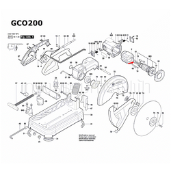 แหวนยาง เครื่องตัดเหล็ก BOSCH รุ่น GCO20-14, GCO200, GCO240 P/N.1600206030 (แท้)##