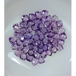 พลอยอะเมทิสต์สีม่วงขนาด 5x5 มิลราคาต่อชิ้น