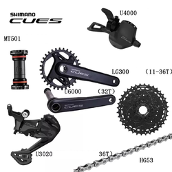 ชุดเกียร์ Shimano CUES U4000 1x9 Speed ระบบจานเดียว สำหรับจักรยานเสือภูเขาและปั่นเมือง