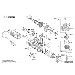 ปุ่มกด หินเจียร Bosch บอช GWS 700 P/N.1619PC1306 (แท้) ##(*)