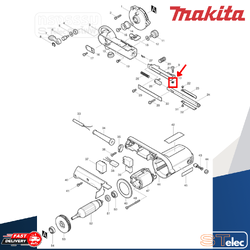 FLATWASHER4 เครื่องขัดกระดาษทรายสายพาน Makita มากีต้า 9032 [#10] P/N.941052-1 (แท้) ##