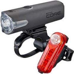CATEYE ชุดไฟหน้า/ไฟท้าย SYNCCORE+SYNCKINETIC, HL-NW100RC+TL-NW100K, ไฟหน้า+ไฟท้าย