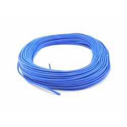 สายไฟเดี่ยว ชนิดอ่อน 0.5 sq.mm.(ราคาต่อม้วน-สีน้ำเงิน) 0.5