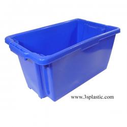 ลังทึบ ขนาด 40.0 x 65.5 x 33.0 cm. บรรจุ 50 KG. เกรดA HDPE เบอร์ 434 สะพานปลา
