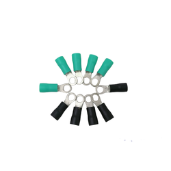 หางปลากลม มีปลอกหุ้ม RV 3.5-4 (ห่อ=10ตัว) คละสี