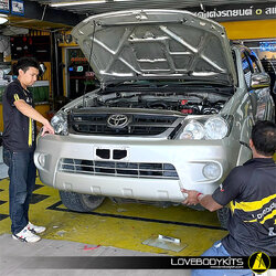 รีวิวงานติดดั้ง FORTUNER 2007 : กันชนหน้า LX