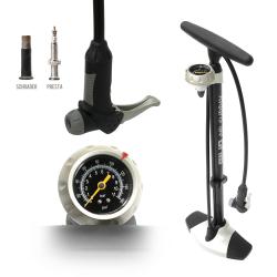 สูบตั้งพื้น GIYO GF-13 Floor Pumps with Air-release ด้ามอลู มีปุ่มปล่อยลม เบาแรง