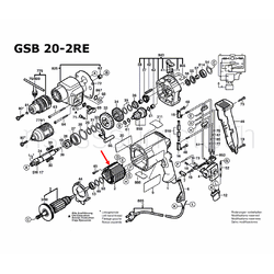 ฟิลคอยล์ สว่านกระเเทก Bosch บอช GSB 20-2RE Pn.1604220254 (แท้-สั่ง)