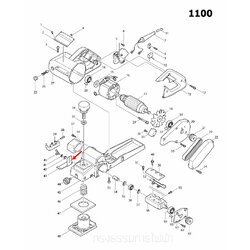 เหล็กตั้งระดับ กบไสไม้ไฟฟ้า Makita มากีต้า 1100 [#43] Pn.342001-5 (แท้) ##