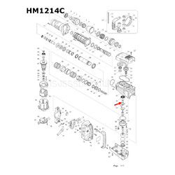 CRANK SHAFT เครื่องสกัดคอนกรีต Makita มากีต้า HM1214C [#63] Pn.325659-5 (แท้) ##