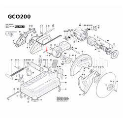 แกนล็อก เครื่องตัดเหล็ก BOSCH รุ่น GCO14-24, GCO14-24J, GCO200, GCO220, GCO240 Pn.1609B03610 (แท้-สั่ง)