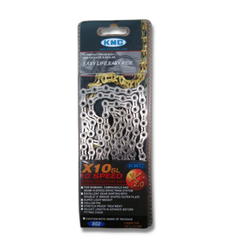 โซ่จักรยาน KMC X10SL, โซ่ 10 SPEED X2.0 สีเงิน