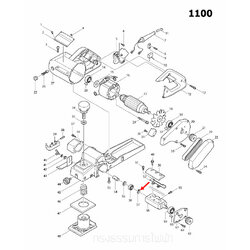แหวนล็อค กบไสไม้ไฟฟ้า Makita มากีต้า 1100 [#57] Pn. 961004-6 (แท้) ##