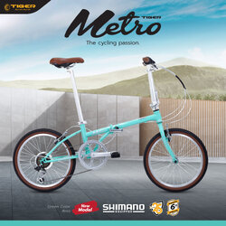 จักรยานพับได้ TIGER Metro 20" Frame Hi-Ten Steel Stem : Aluminium Shimano 7-Speed