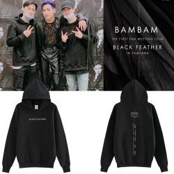 เสื้อฮู้ด (Hoodie) BAMBAM - BLACK FEATHER