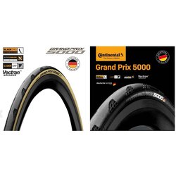 ยางนอกขอบพับ Continental Grand Prix 5000 S Folding Tyre ขอบงัด, 23-622 (700 x 23C), 700x25c, G.P 5000