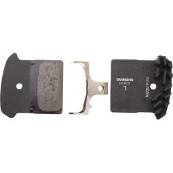 แผ่นยางเบรคดิส SHIMANO XTR Disc Brake Pads, รุ่น BR-M985, W/O FIN, RESIN, (ไม่มีปีกระบายความร้อน)
