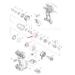HAMMER สว่านไร้สาย มากีต้า-Makita TD111D [#20] Pn.324894-2 (แท้) ##