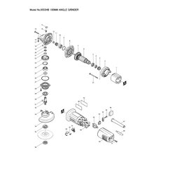 9553HB หินเจียร 4 นิ้ว Makita Spare Parts