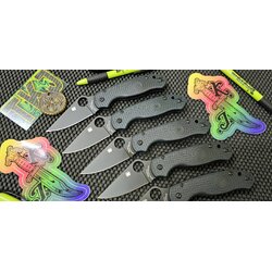 SPYDERCO PARA 3 LIGHTWEIGHT DEEP FOREST GREEN FRN 2.92″ FULL-FLAT DLC CPM CRUWEAR PLAIN EDGE