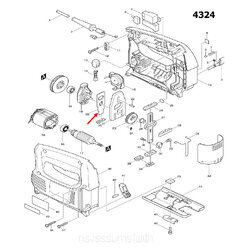 PUSH PLATE จิ๊กซอว์ Makita 4324, 4329 [#20], M4301B Pn.344683-9 (แท้) ##