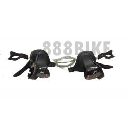 มือเกียร์เสือภูเขา Sunrace 3x7สปีด M30 มีสาย (มีกล่อง)