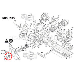 ประกับ ล๊อคใบ บน - ล่าง เลื่อยวงเดือน Bosch รุ่น GKS 235, GKS 235 TURBO [#50, #51], GKS 9 (แท้)##