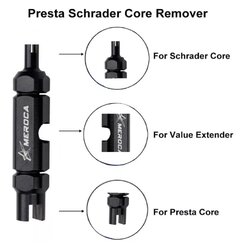เครื่องมือถอดวาล์วถอดจุ๊บลมจักรยาน ขันศร MEROCA สีดำ